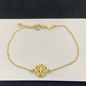 Tory Burch Floral Alphabet Bracelet Trendy